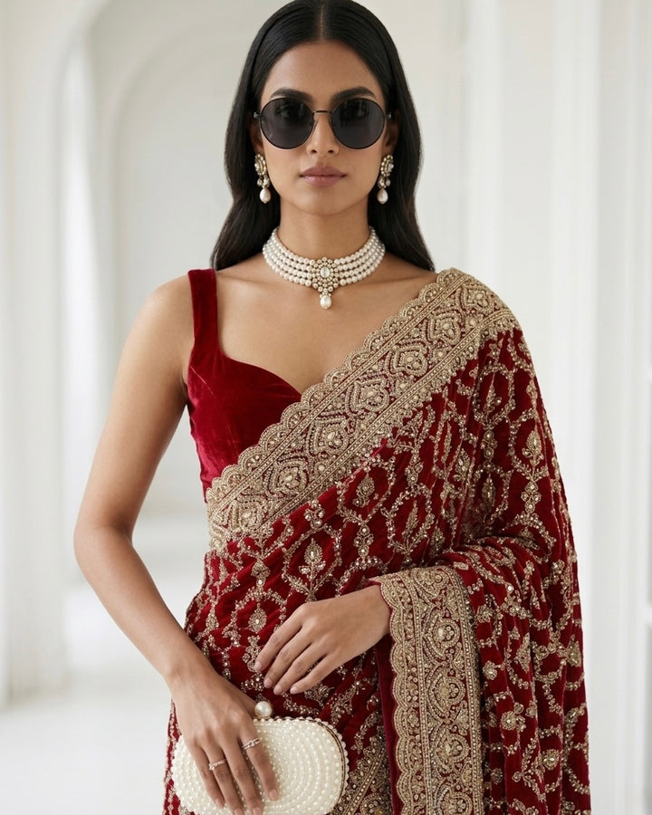 Embroidered Satin Festive Elegance Collection (48113)