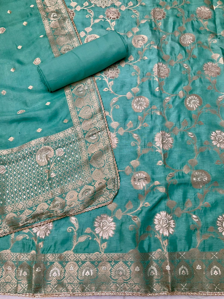 Woven Silk Unstitched Suit (45546)