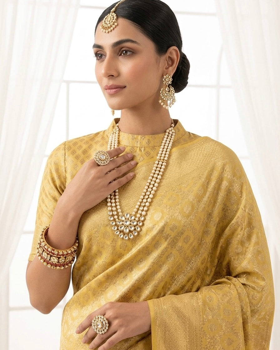 Radiant Bridal Banarasi Silk Saree (81959)