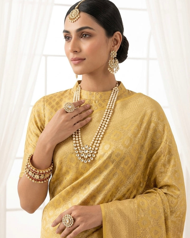 Radiant Bridal Banarasi Silk Saree (81959)