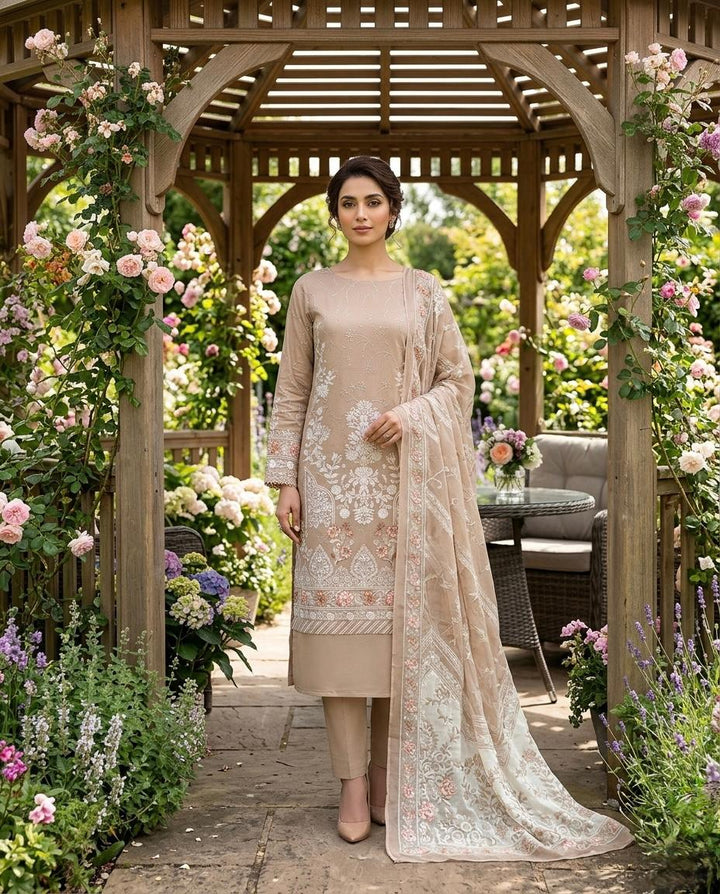 Printed Cotton Unstitched Suit with a Chiffon Duppatta (50879)