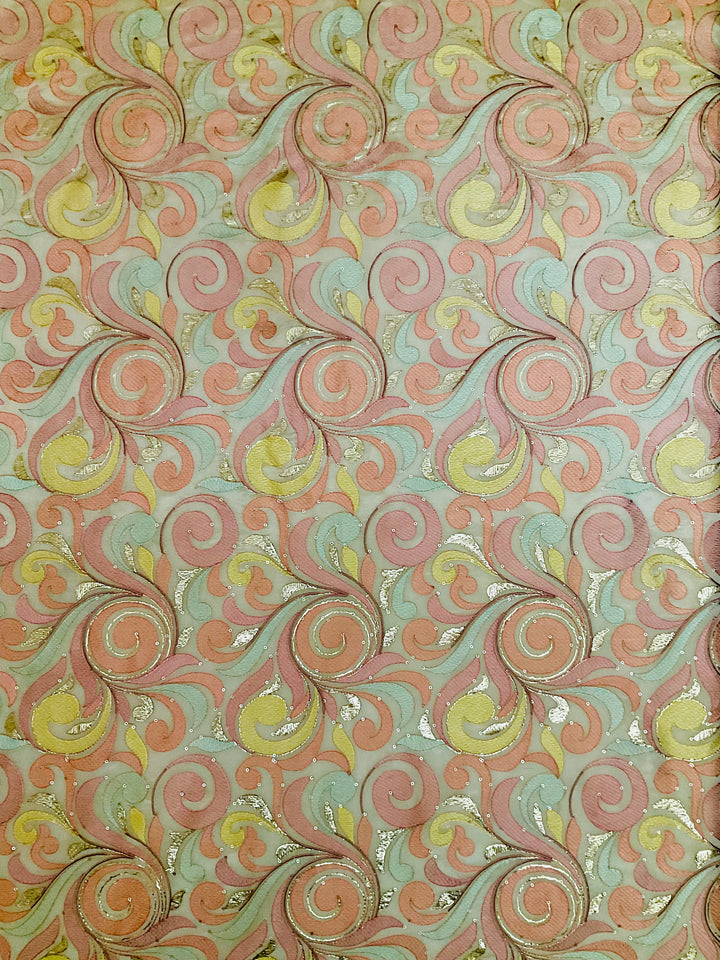 Tissue Embroidered Fabric