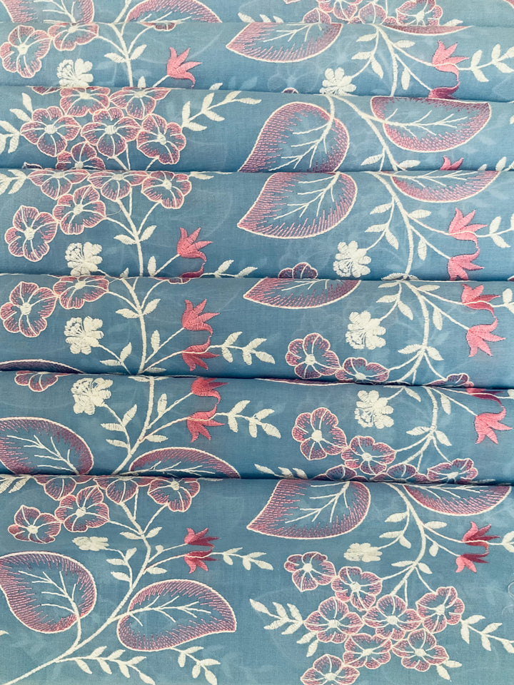 Cotton Embroidered Fabric