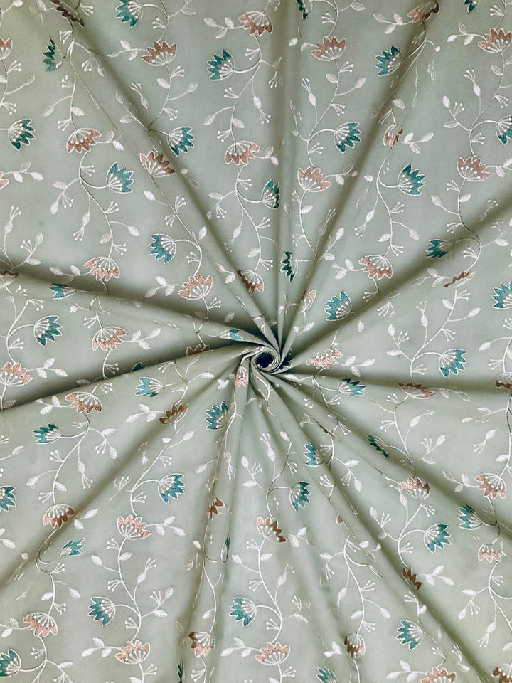 Cotton Embroidered Fabric