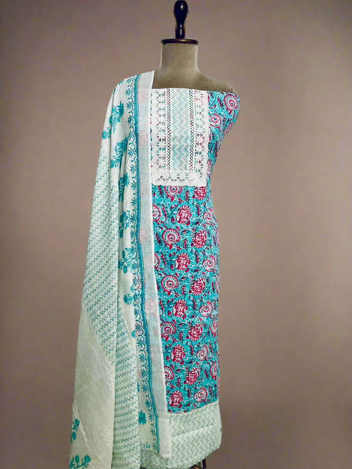 Cotton Printed Unstitched Salwar Suit