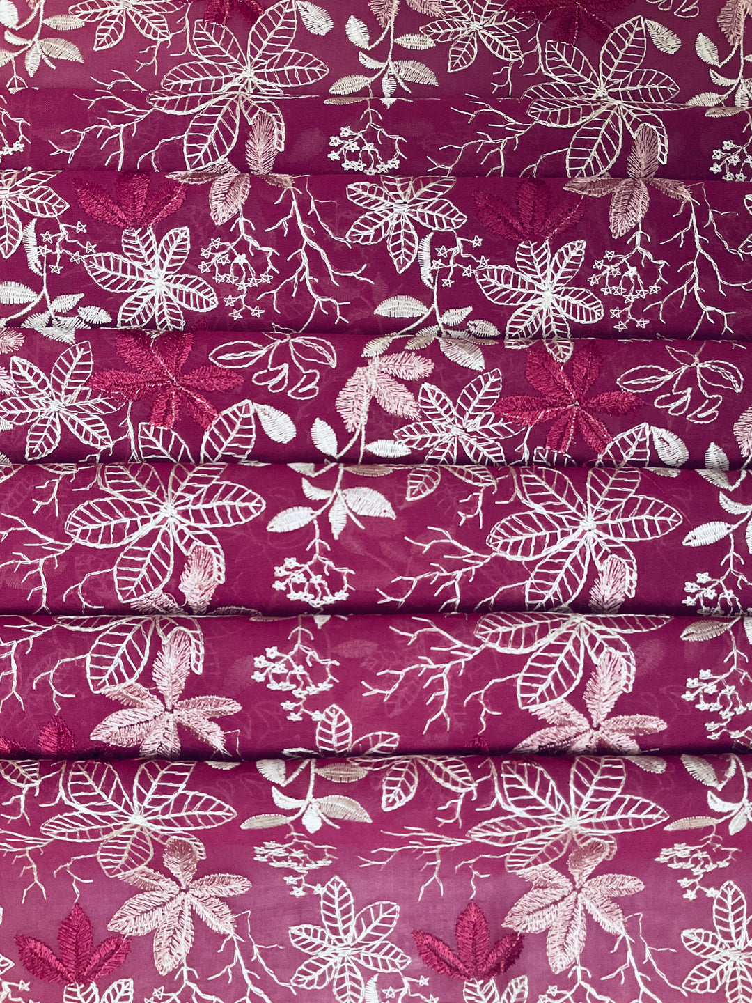 Cotton Embroidered Fabric