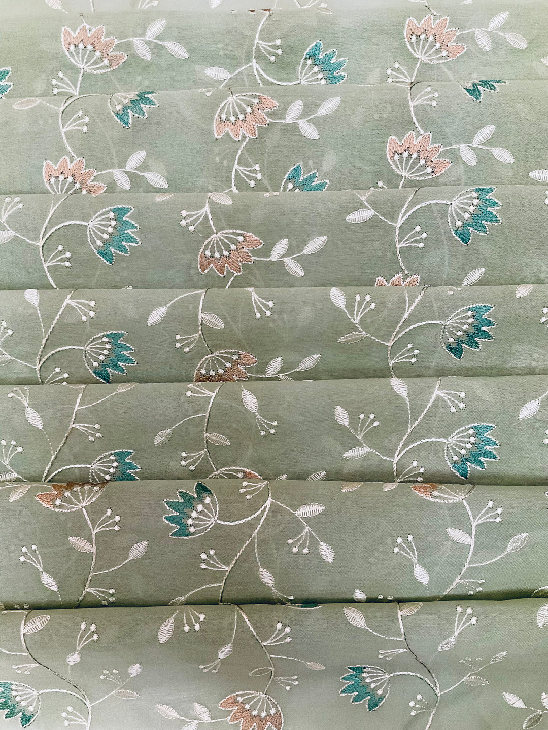 Cotton Embroidered Fabric