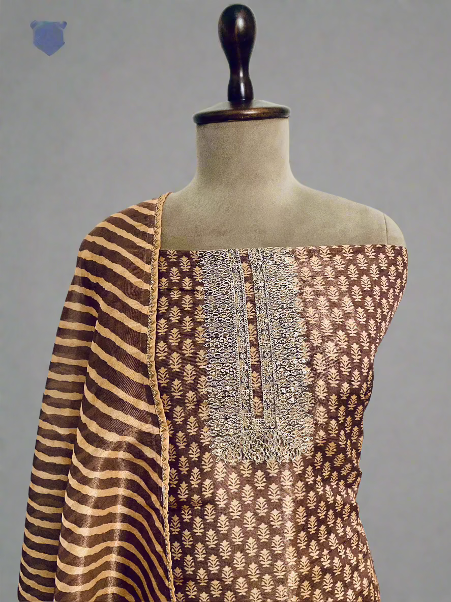 Printed Tissue Unsticthed Salwar Suit