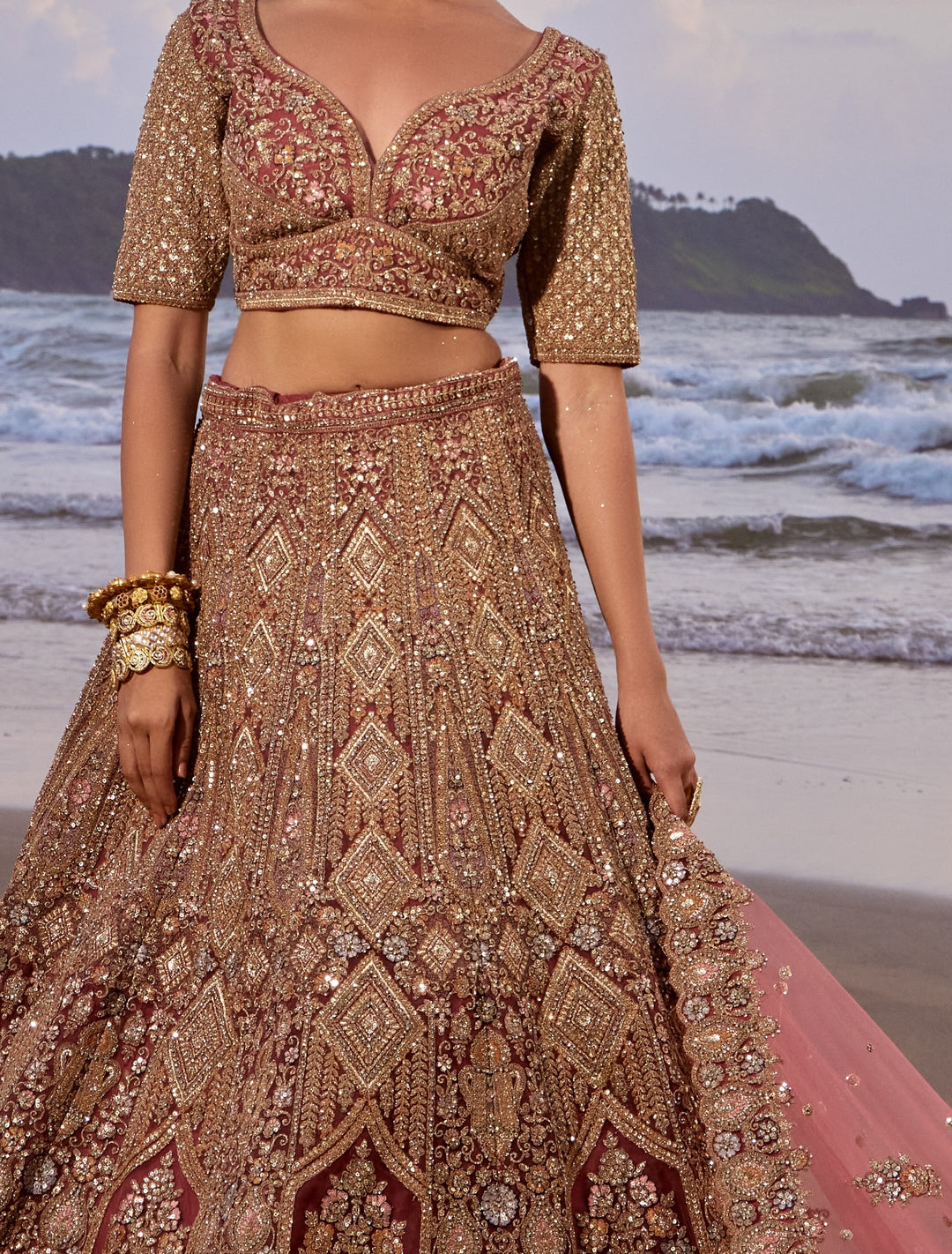 Ready To Stitch Net Lehenga Choli