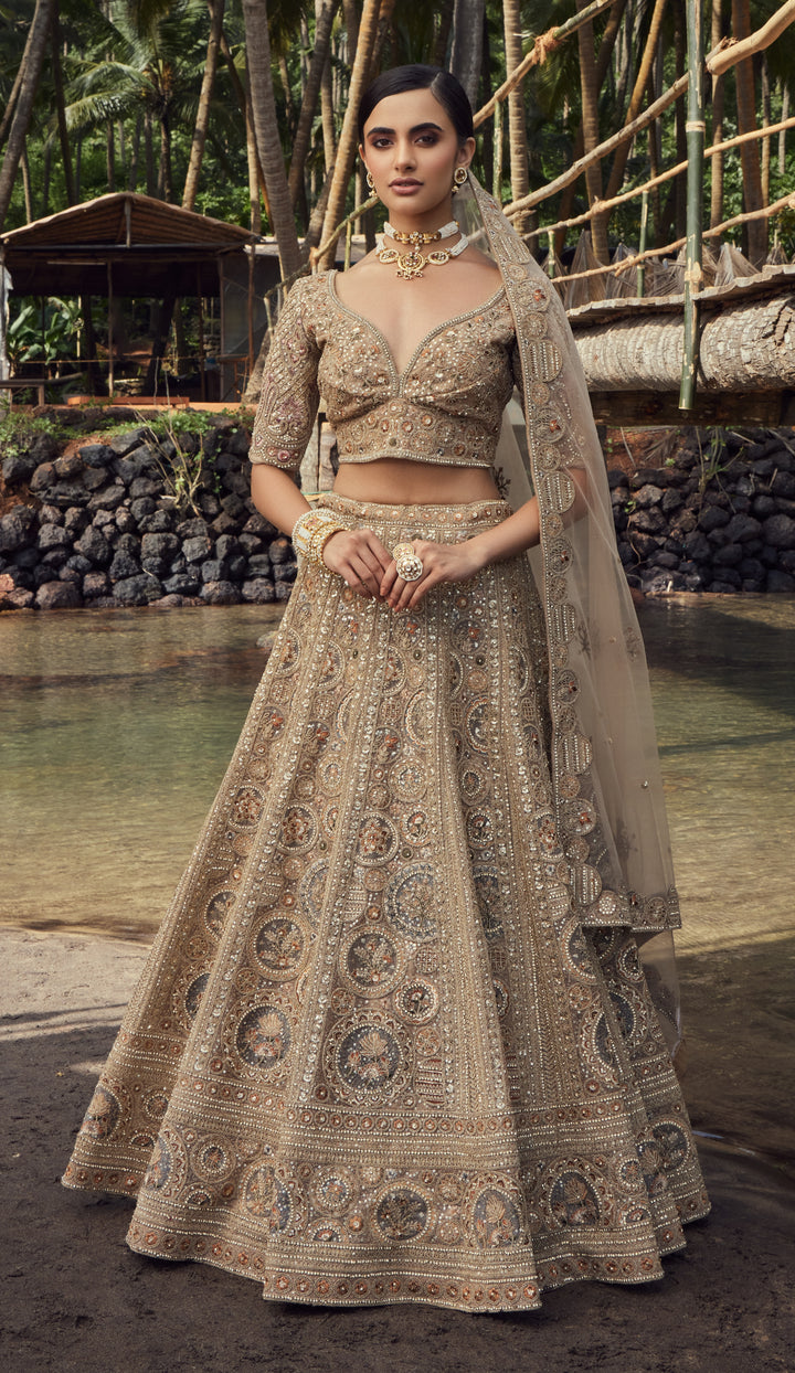 Ready To Stitch Net Lehenga Choli