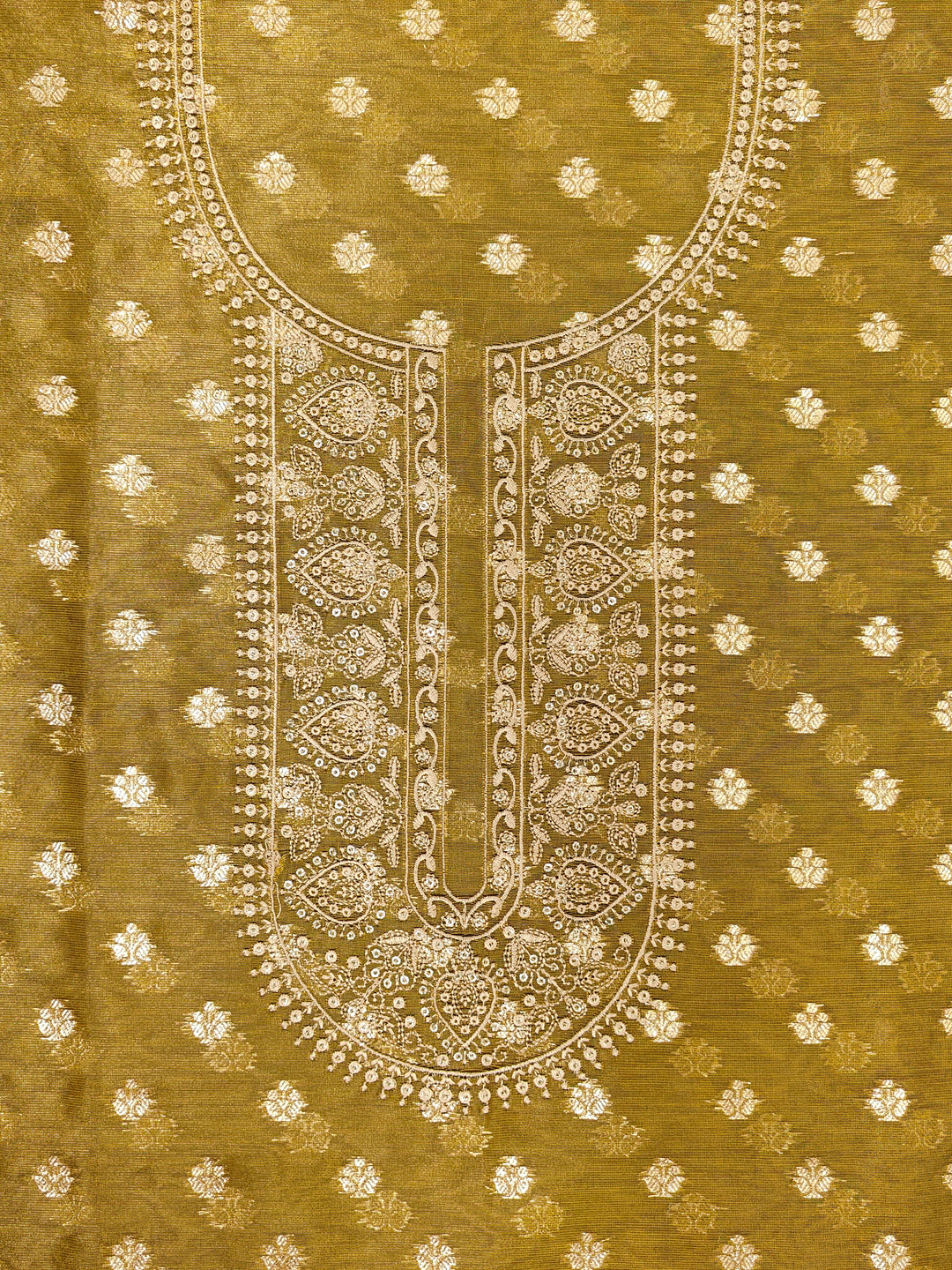 Banarasi Woven Chanderi Silk Unstitched Salwar Suit