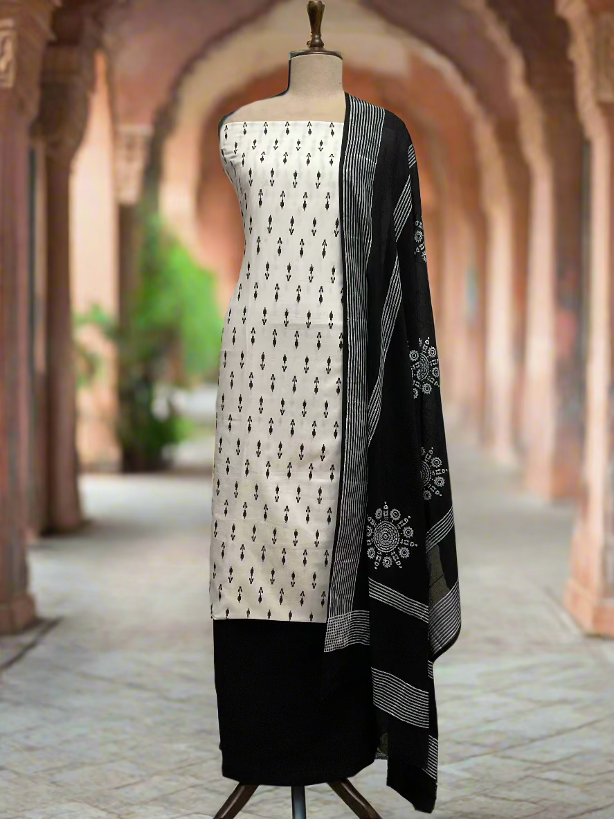 Batik Cotton Printed Unstitched Salwar Suit