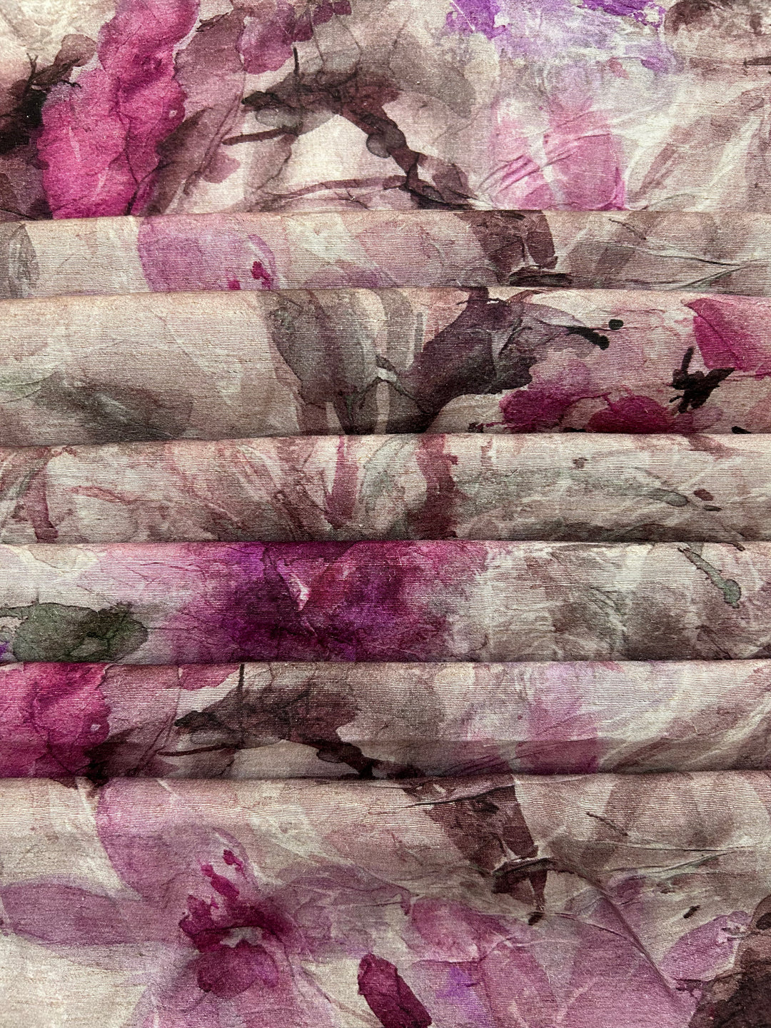 Printed Floral Linen Cotton Fabric