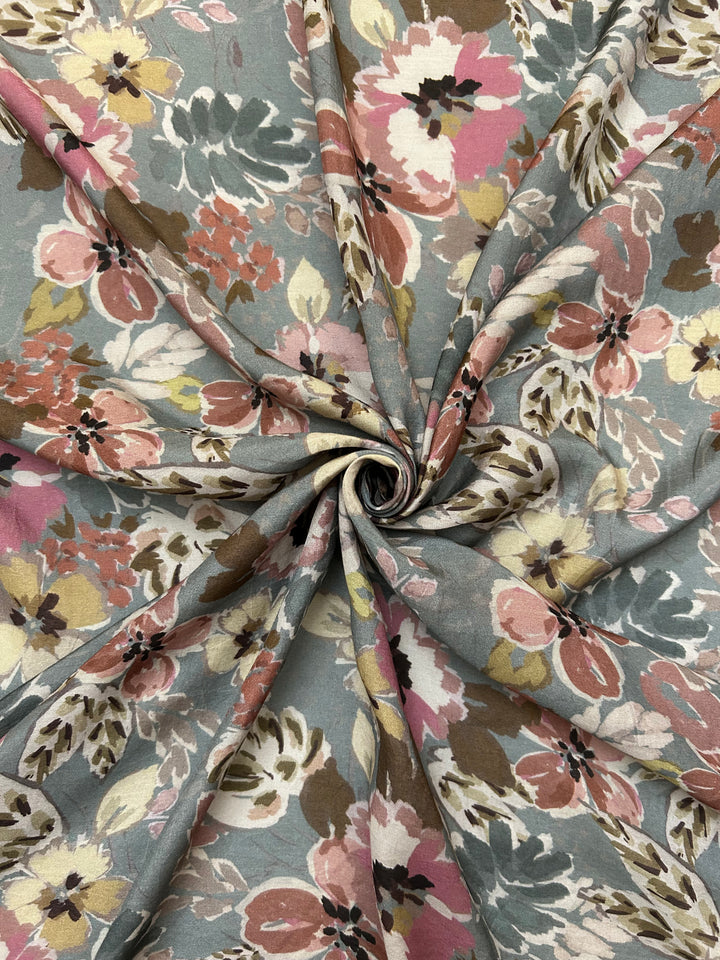 Muslin Cotton Printed Fabric