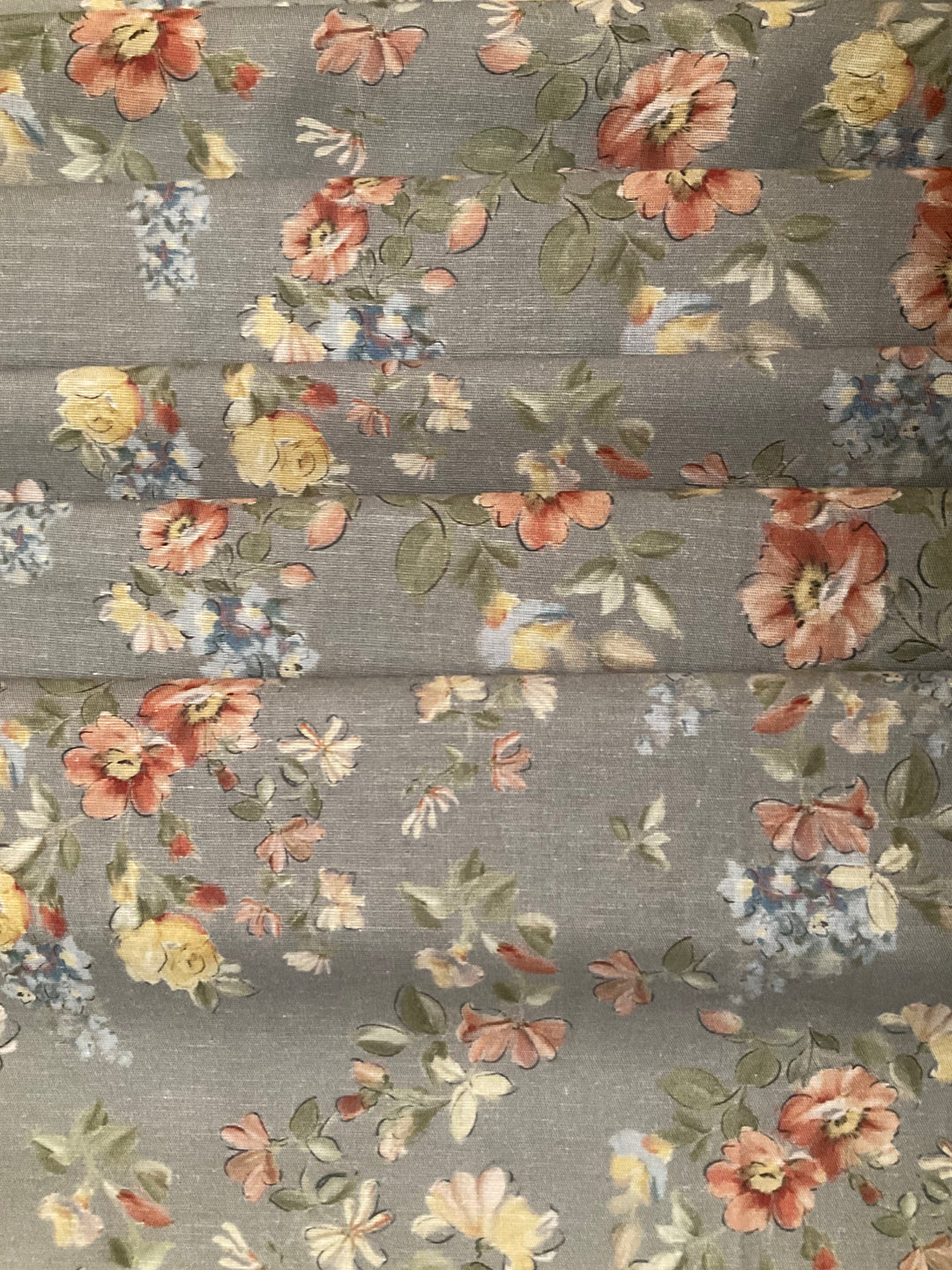 Printed Floral Linen Cotton Fabric