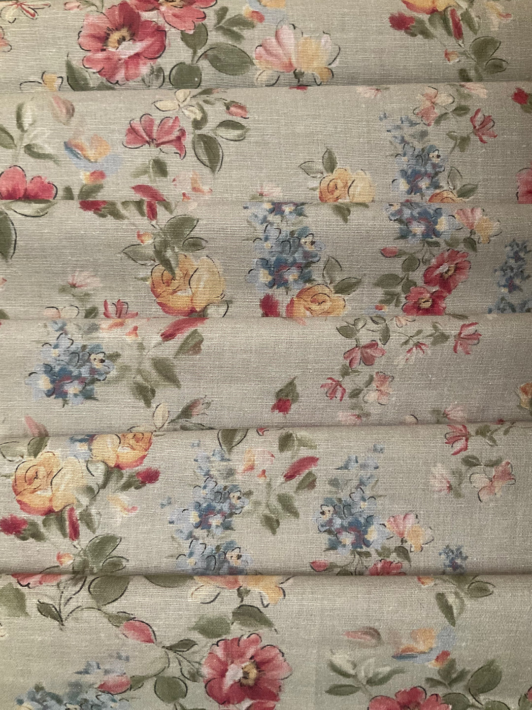 Printed Floral Linen Cotton Fabric