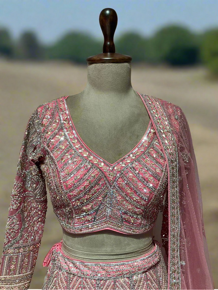 Net Lehenga Choli Ready to Wear