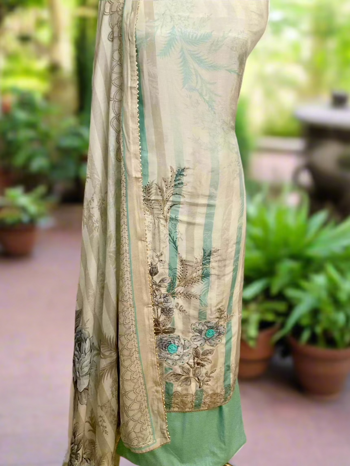 Printed Muslin with Muslin Duppatta Unstitched Salwar Suit