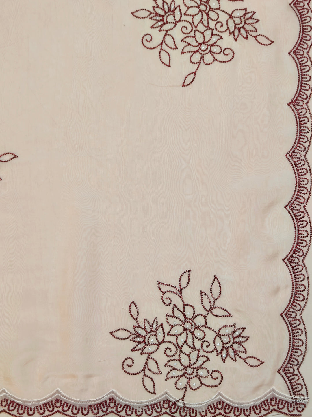Tassar Silk Embroidery Unstitched Salwar Suit