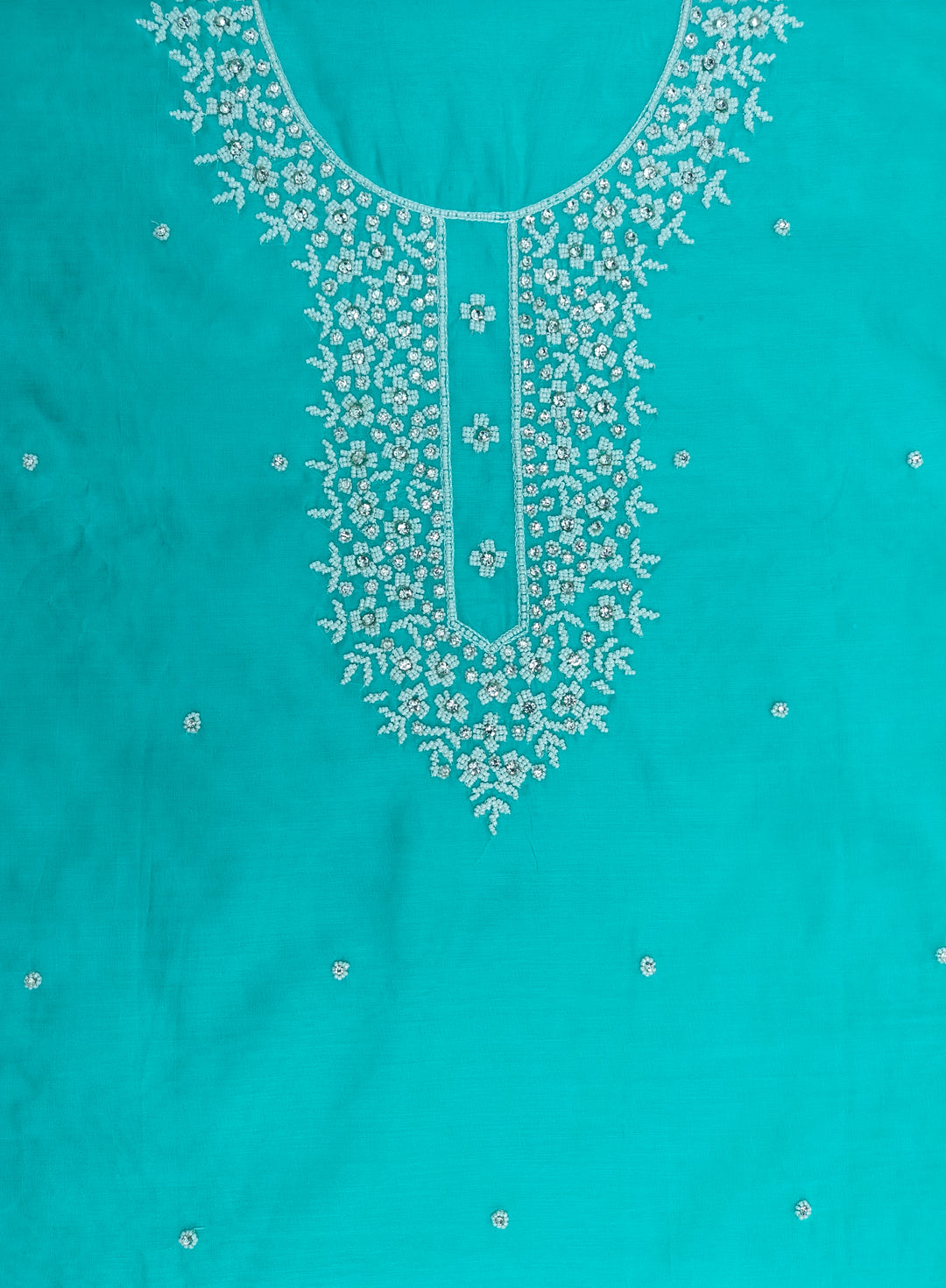 Chanderi Silk Embroidery Unstitched Salwar Suits