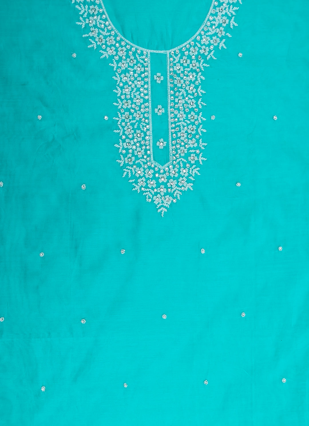 Chanderi Silk Embroidery Unstitched Salwar Suits