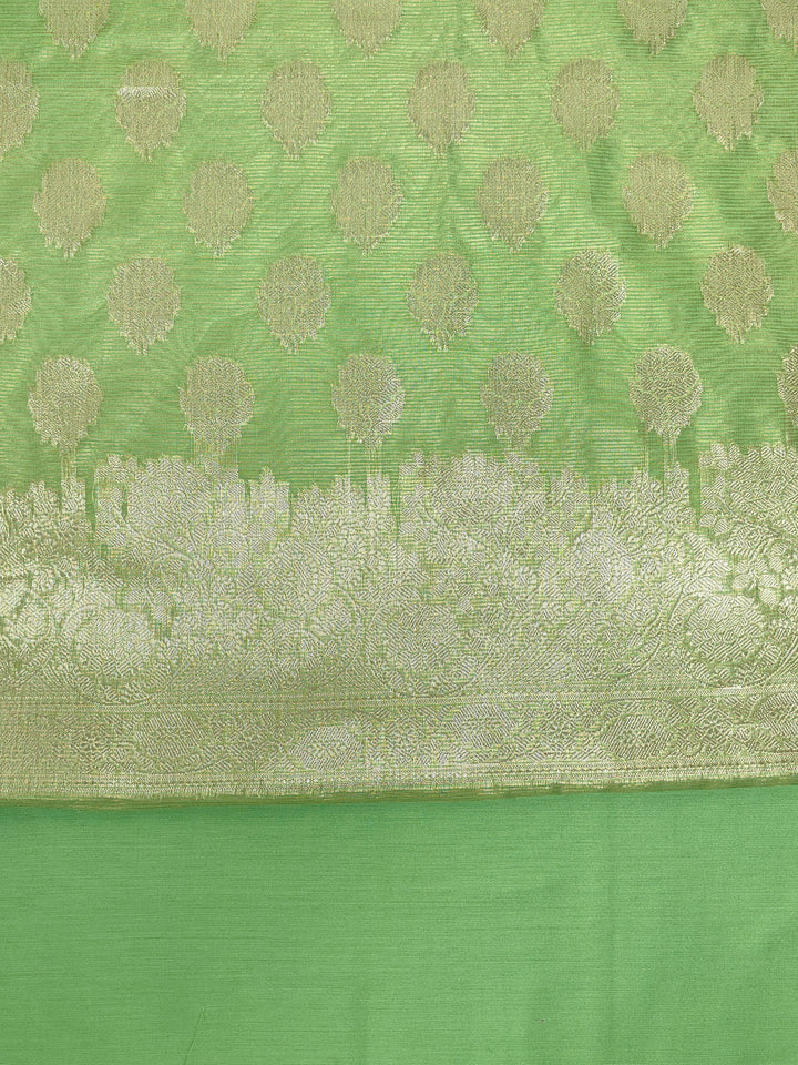 Banarasi Woven Chanderi Silk Unstitched Salwar Suit