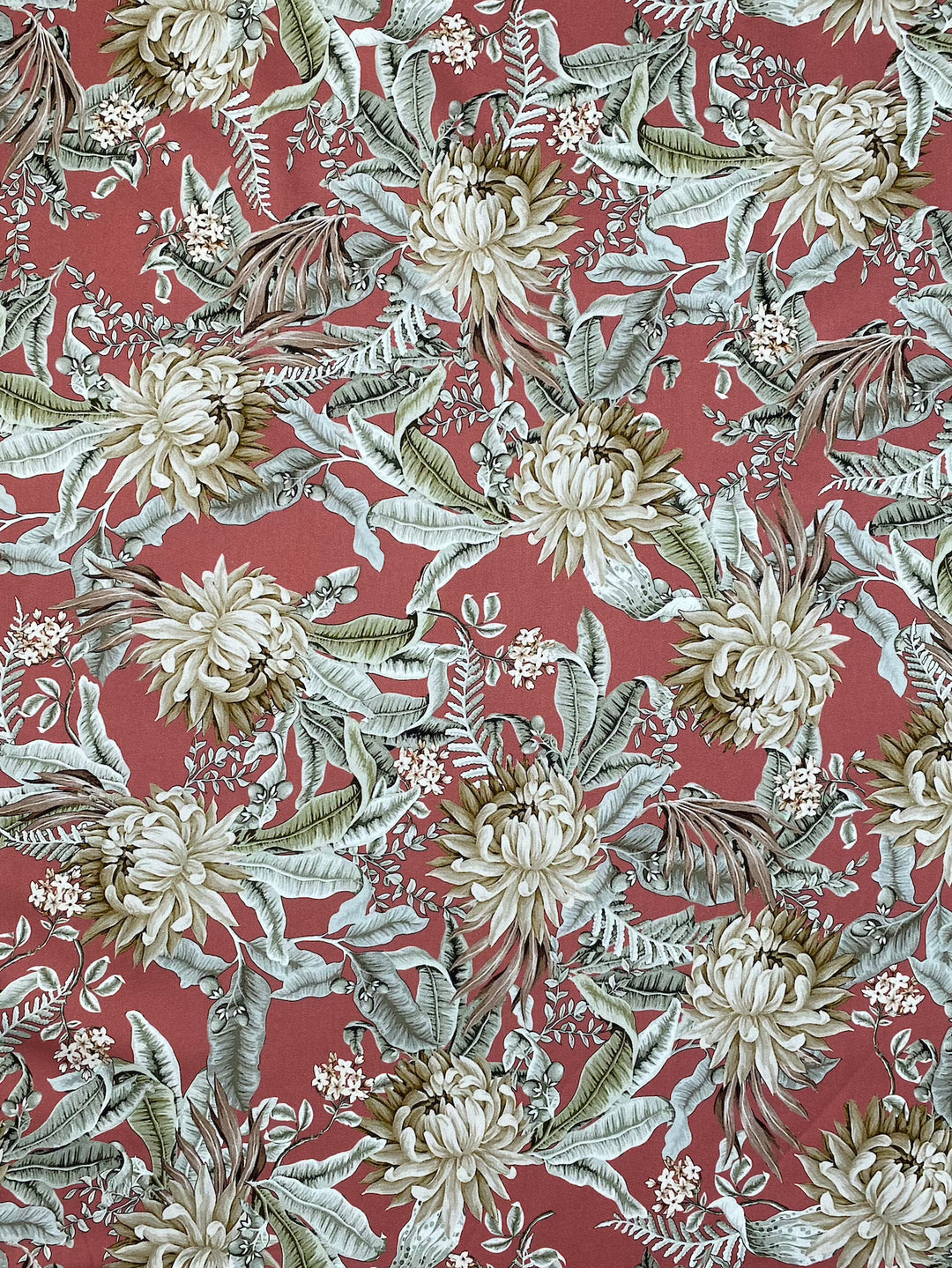 Printed Cotton Fabric Peach