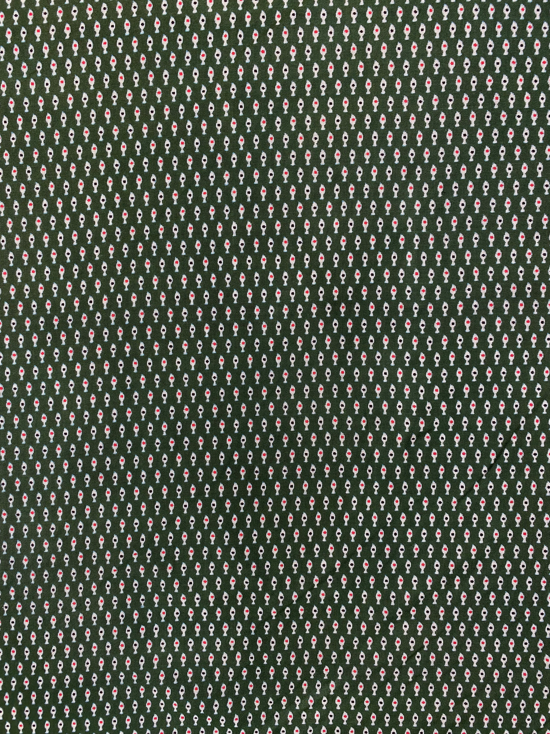 Printed Spun Cotton Fabric Green