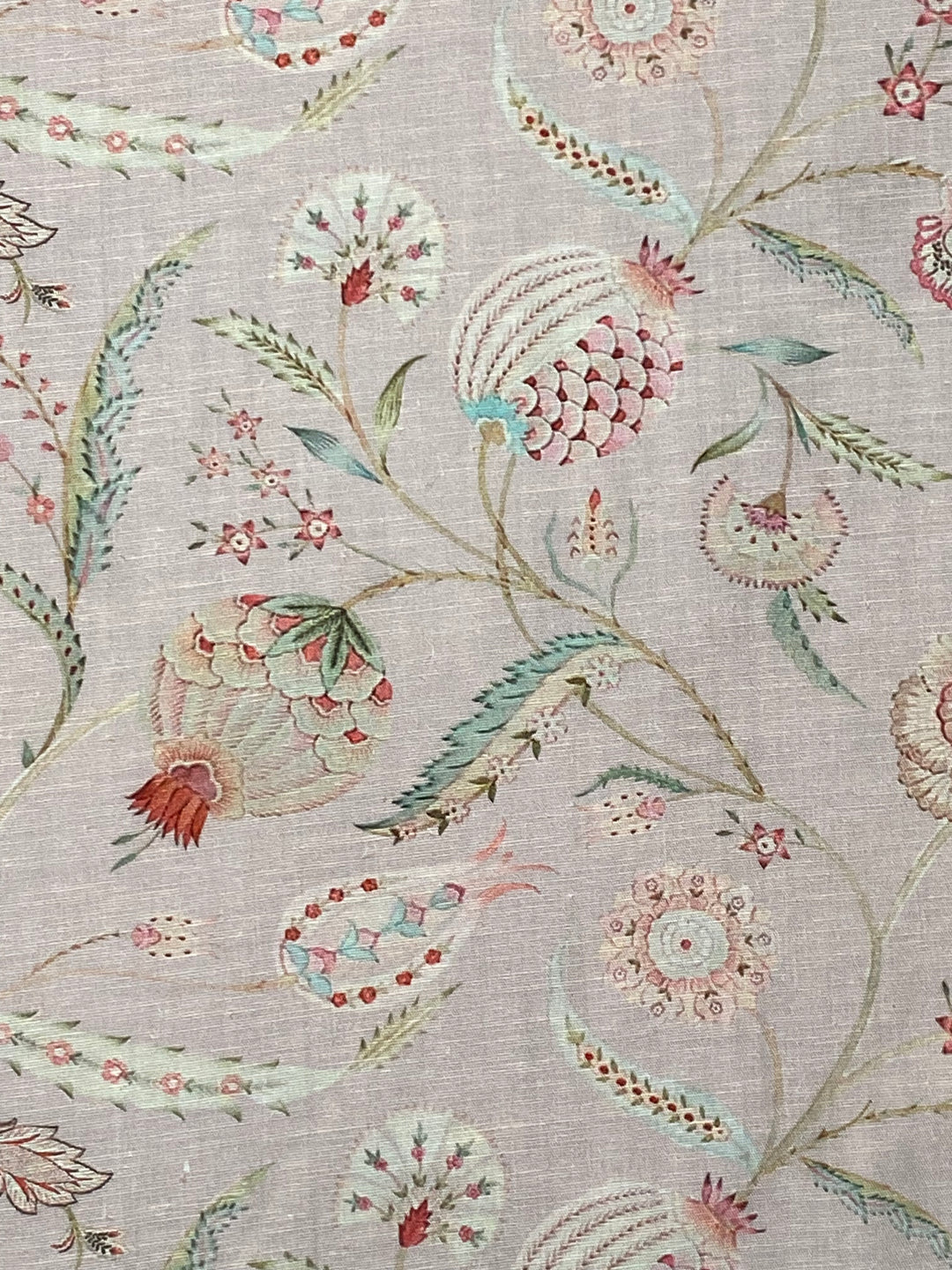 Printed Floral Muslin Linen Cotton Fabric