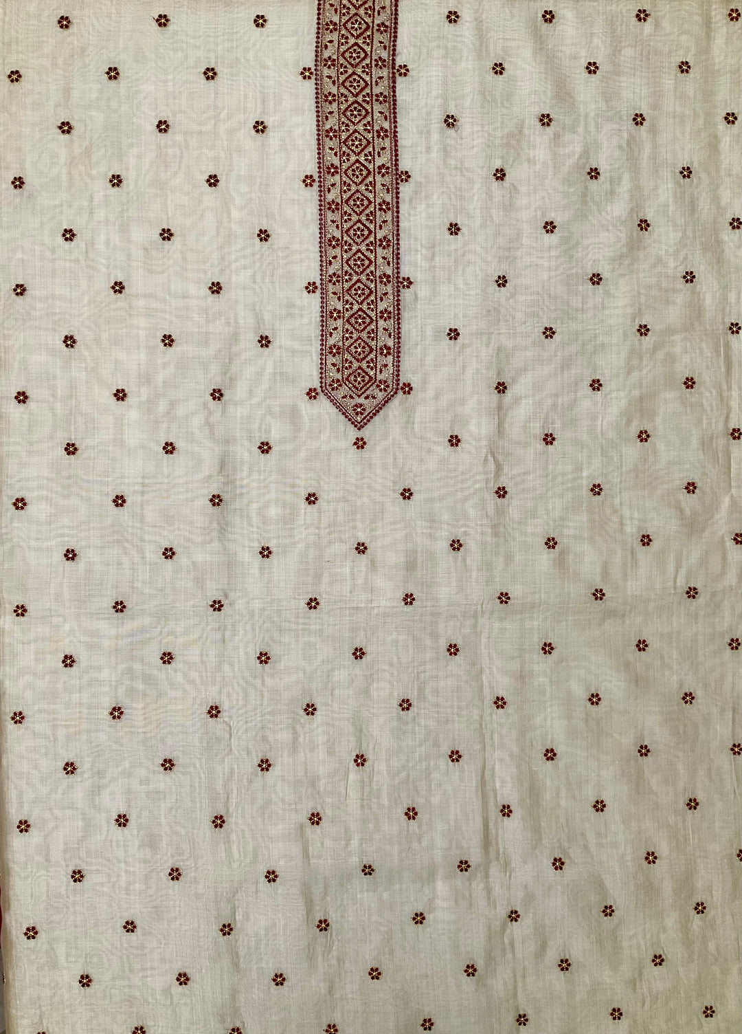 Chanderi Embroidered Unstitched Suit - 45329