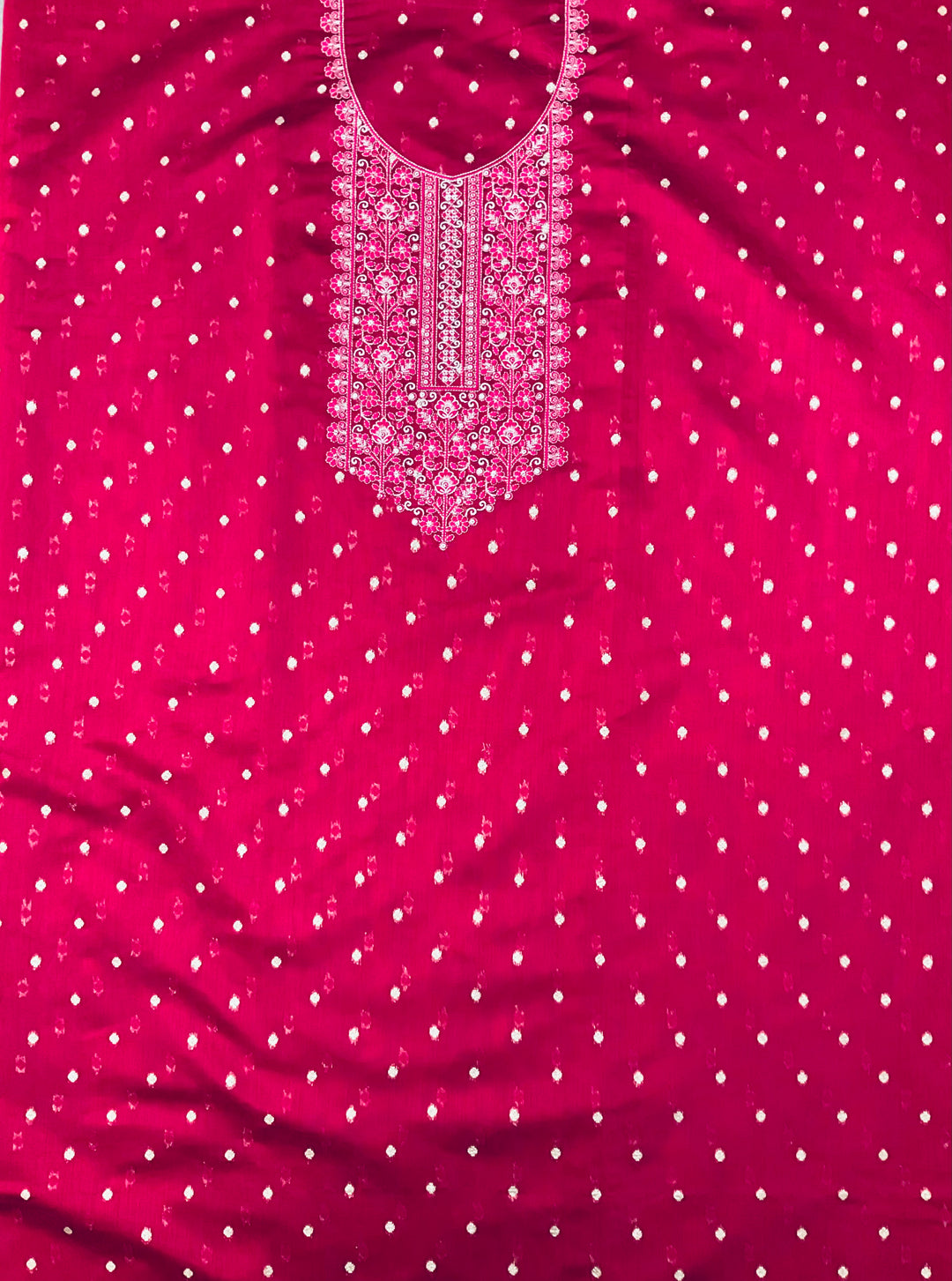 Woven Chanderi Unstitched Suit - 45338