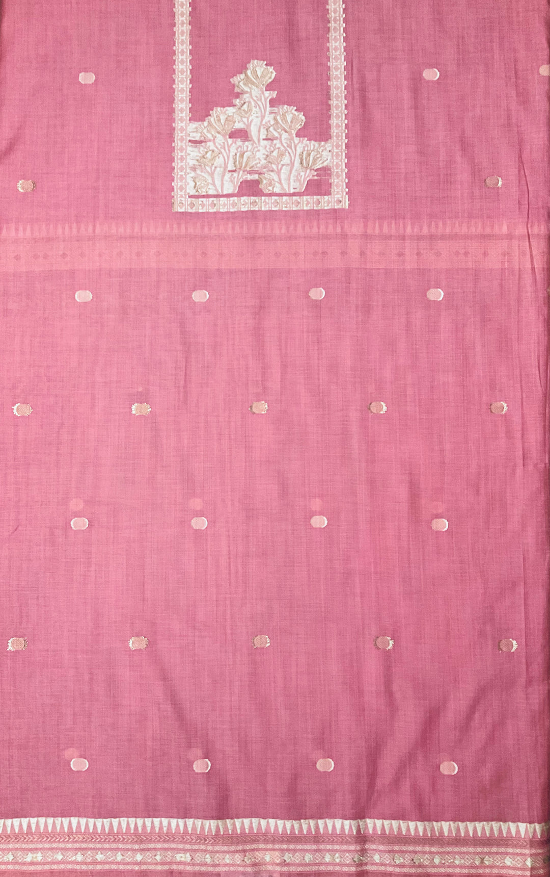Woven Chanderi Unstitched Salwar Suit - 45343