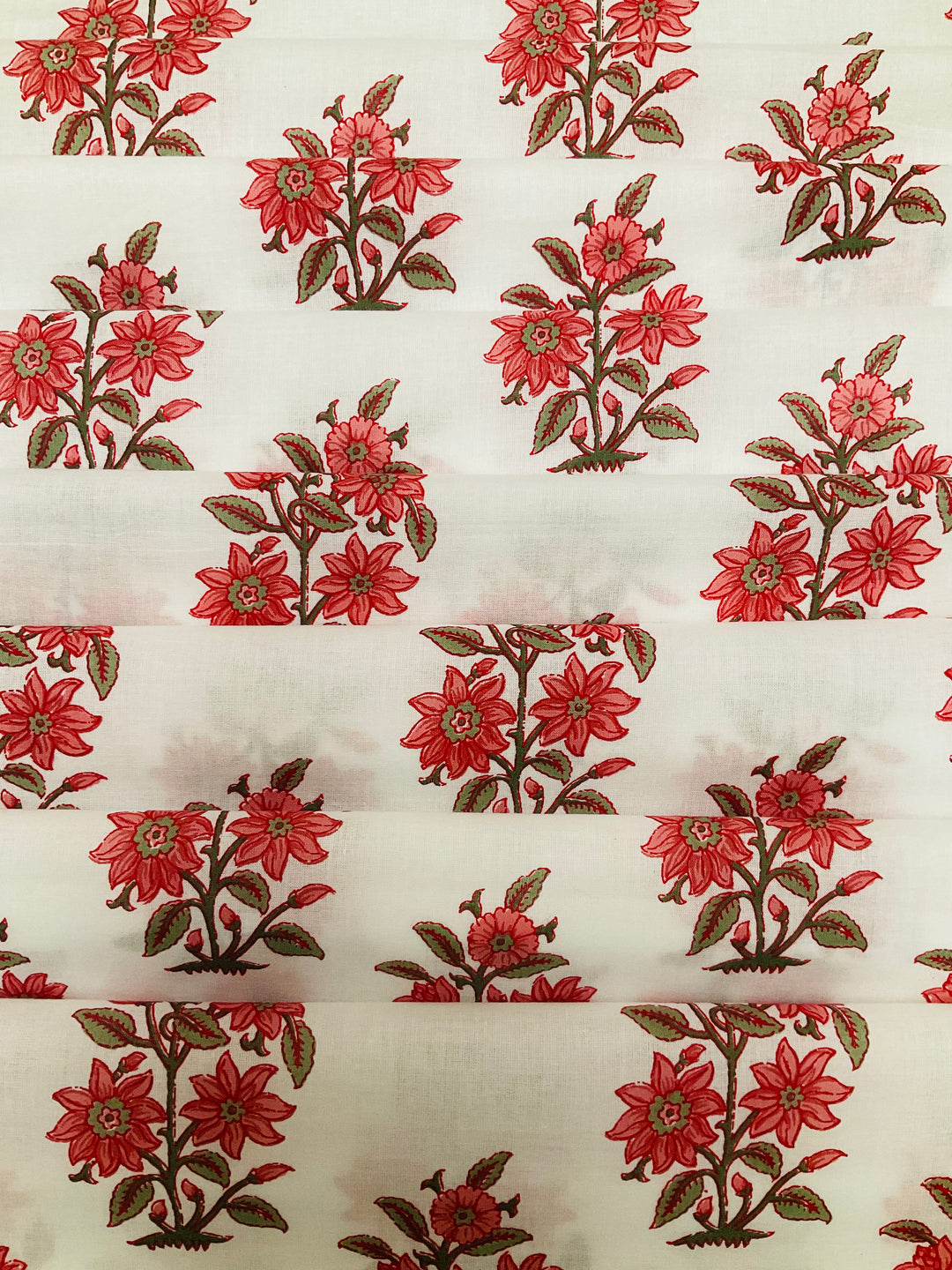 Pure Cotton Block Printed Fabric-42911