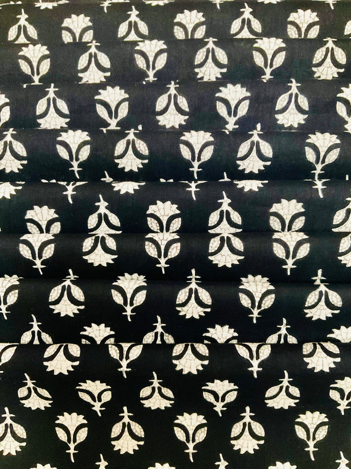 Pure Cotton Block Printed Fabric -45259