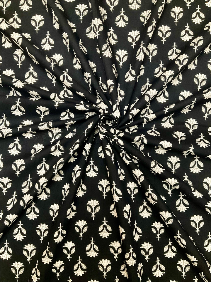 Pure Cotton Block Printed Fabric -45259