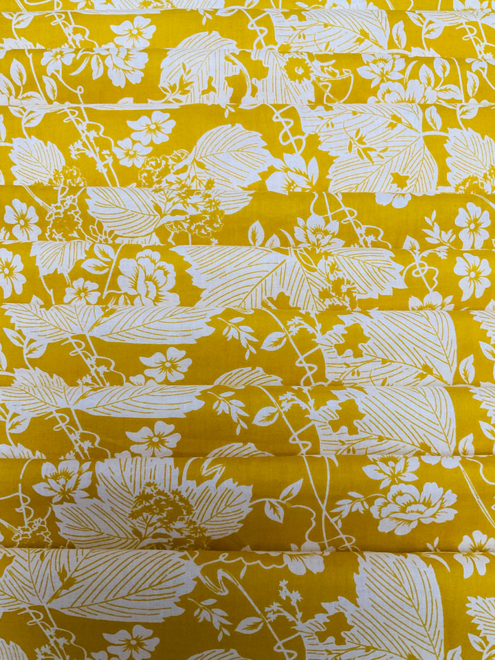 Pure Cotton Block Printed Fabric-45246