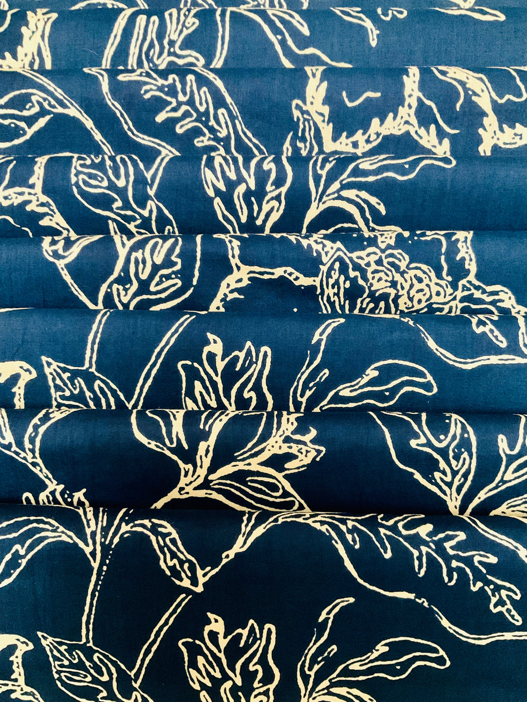 Pure Cotton Block Printed Fabric-45235