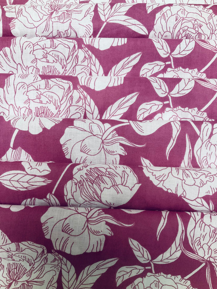 Pure Cotton Block Printed Fabric-42904
