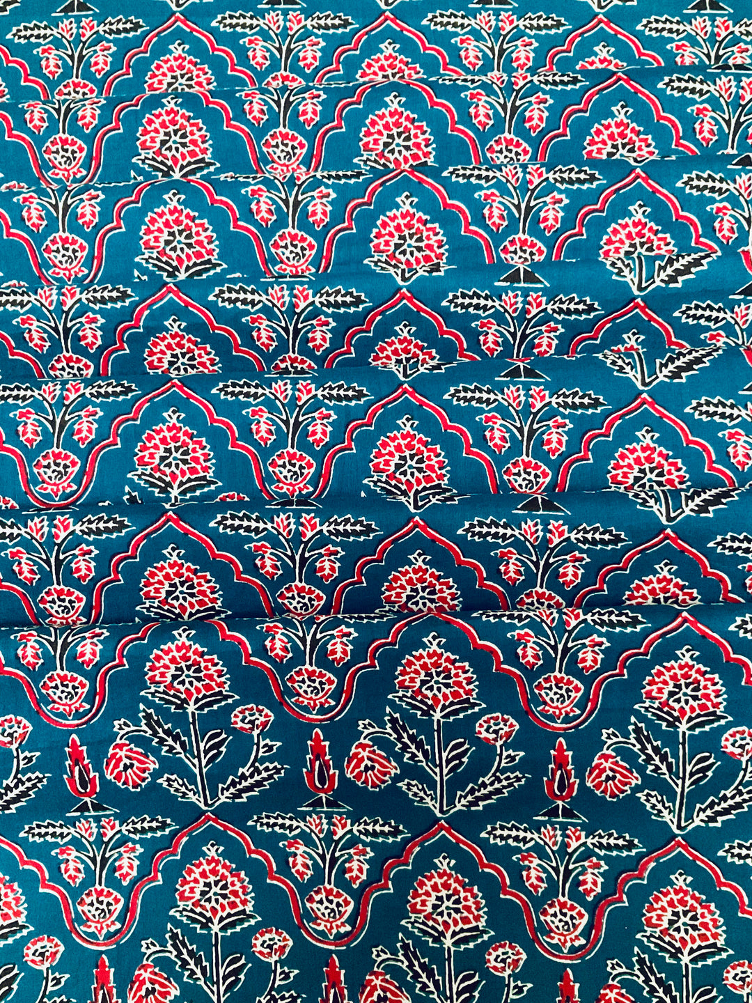 Pure Cotton Block Printed Fabric-45251