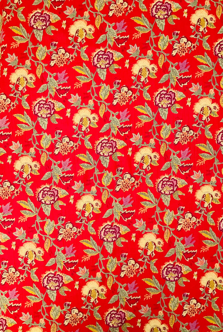 Pure Cotton Block Printed Fabric-45242