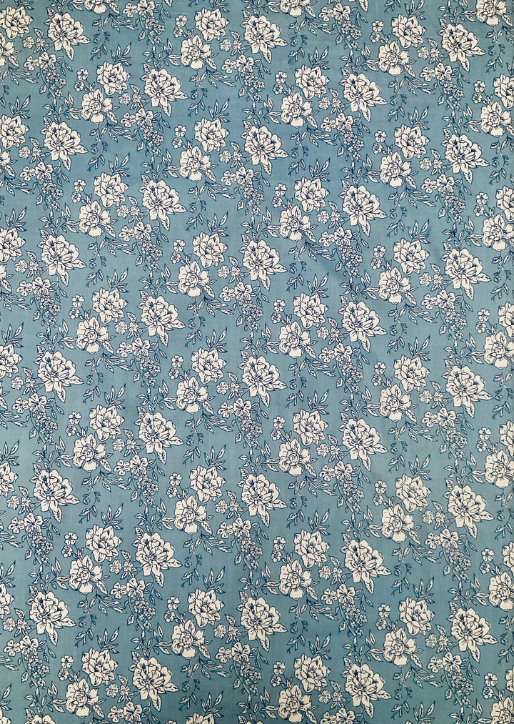 Pure Cotton Block Printed Fabric-42916