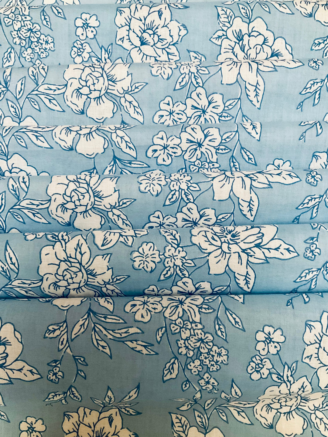 Pure Cotton Block Printed Fabric-42916