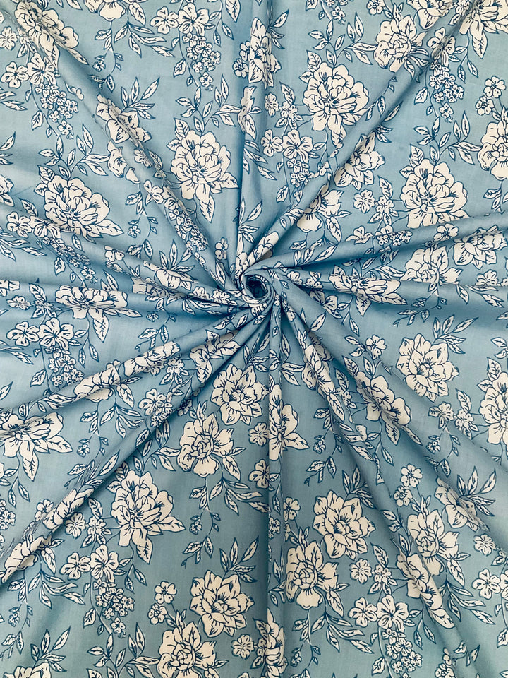 Pure Cotton Block Printed Fabric-42916