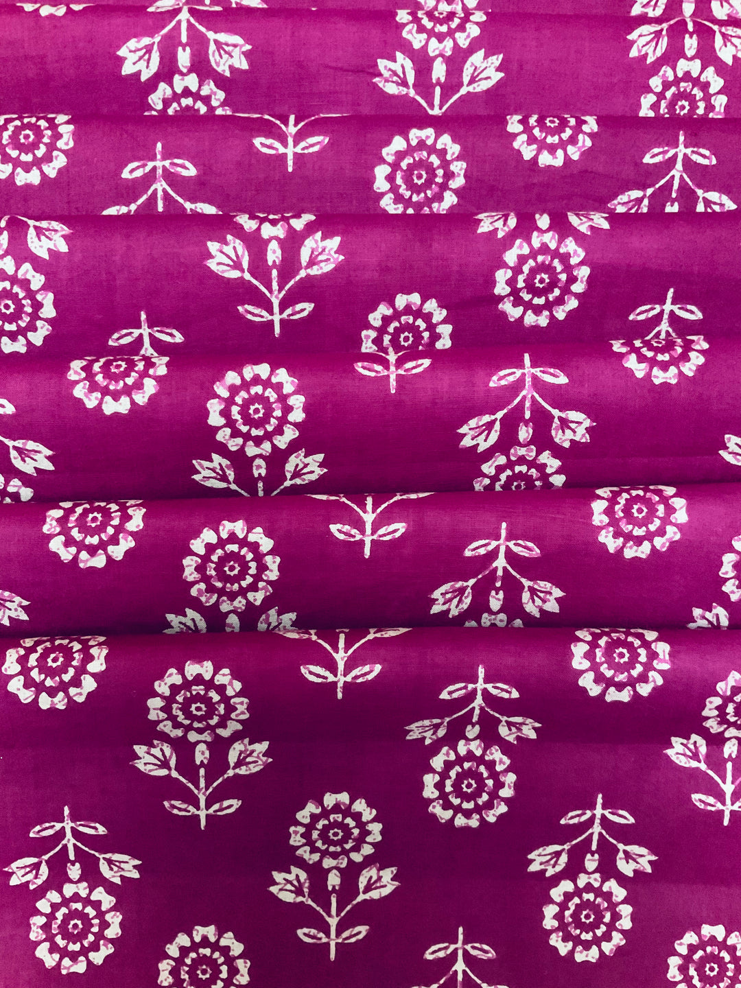 Pure Cotton Block Printed Fabric-45257