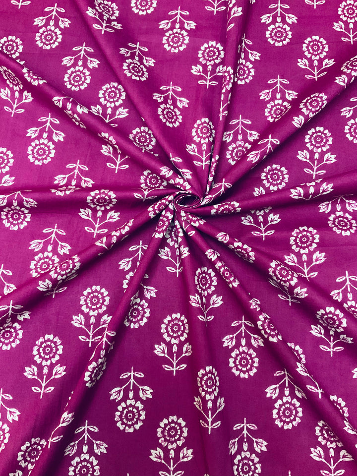 Pure Cotton Block Printed Fabric-45257