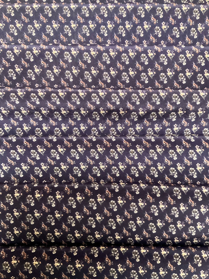 Pure Crepe Floral Printed Fabric-45834