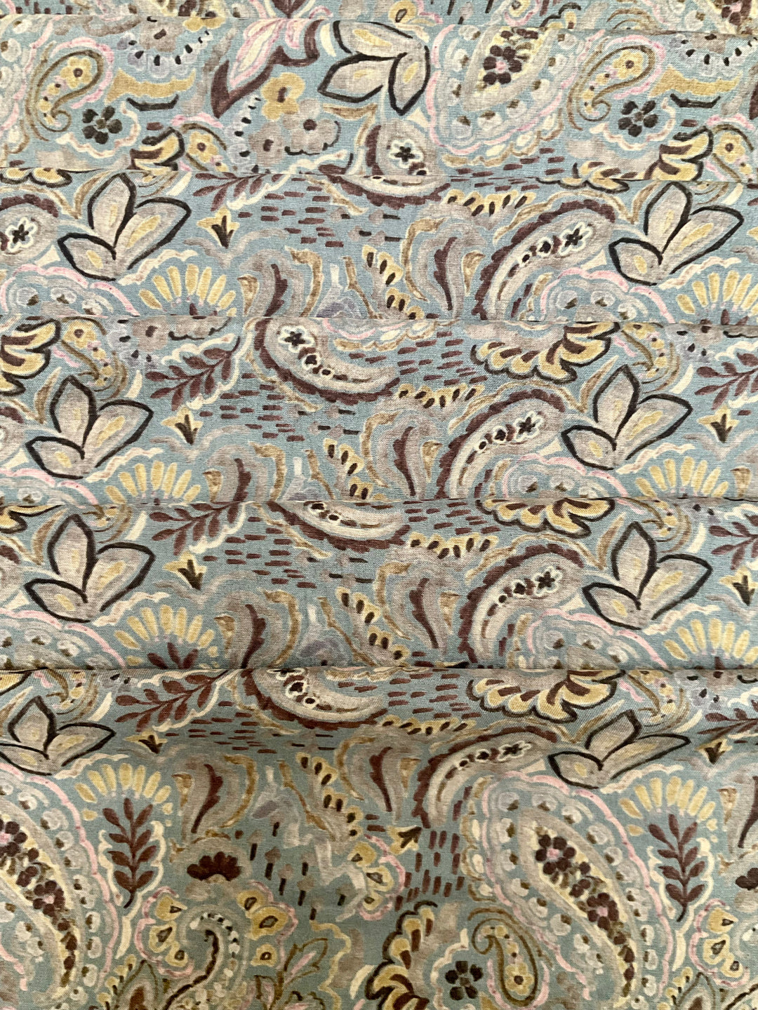 Handloom Silk Floral Printed Fabric-45904