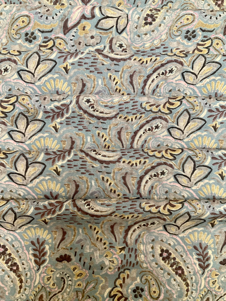 Handloom Silk Floral Printed Fabric-45904