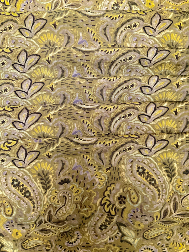 Handloom Silk Floral Printed Fabric-45908