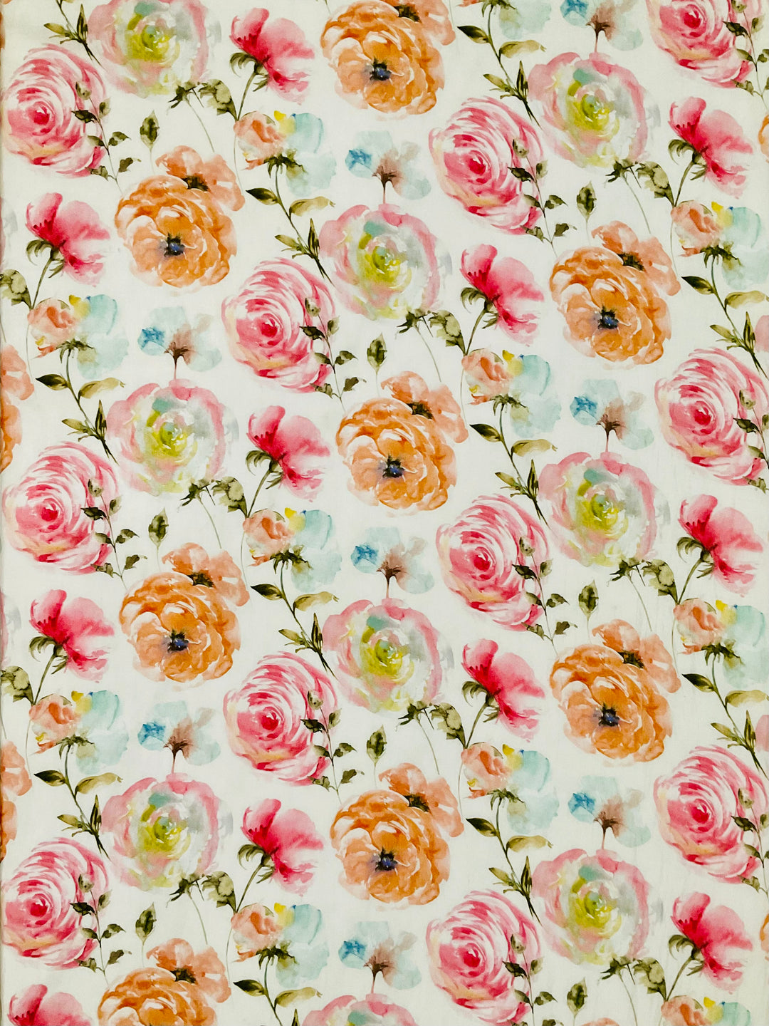 Pure Upada Silk Floral Printed Fabric-45906